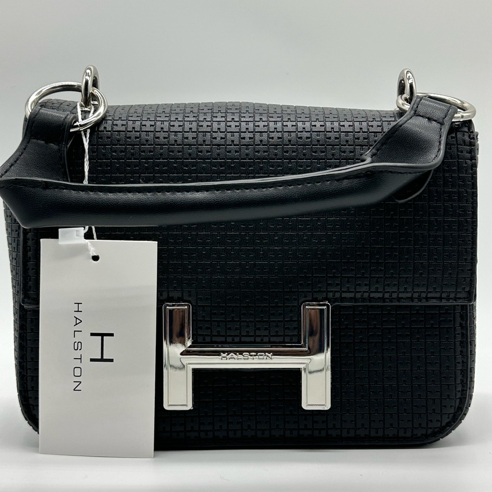 Halston Heritage Black Crossbody Bag - Picture 7 of 9